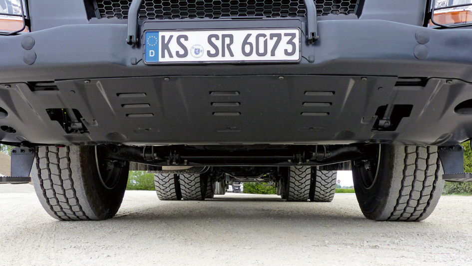 Scania XT 450 Test Bodenfreiheit