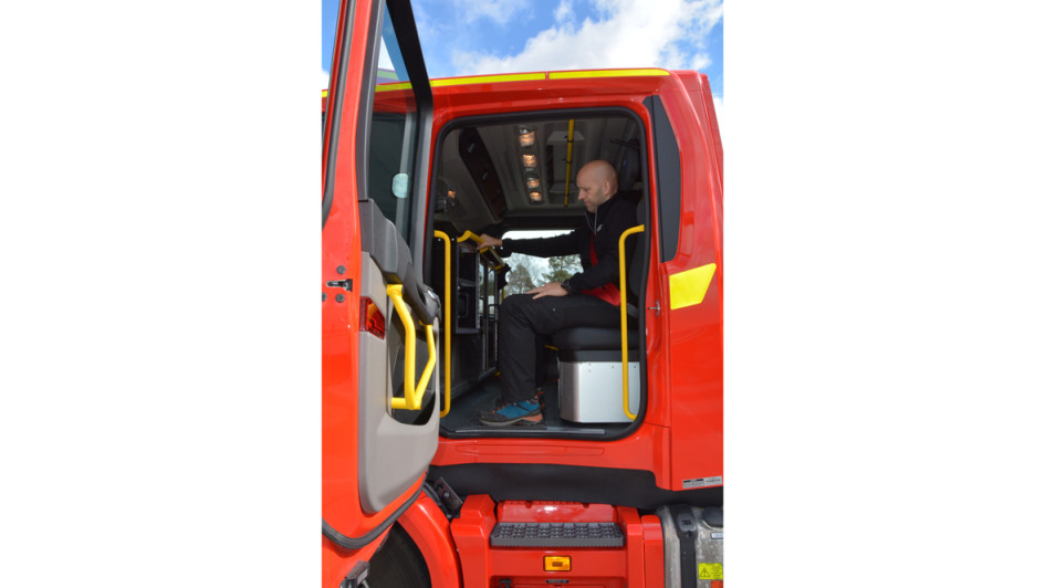Feuerwehrauto Fahrer
