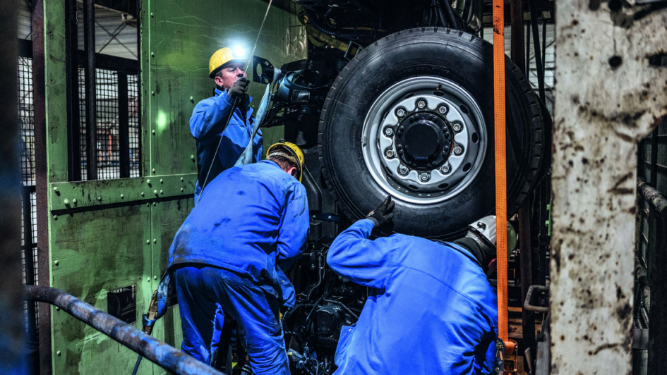 Förderkorb MAN Grube