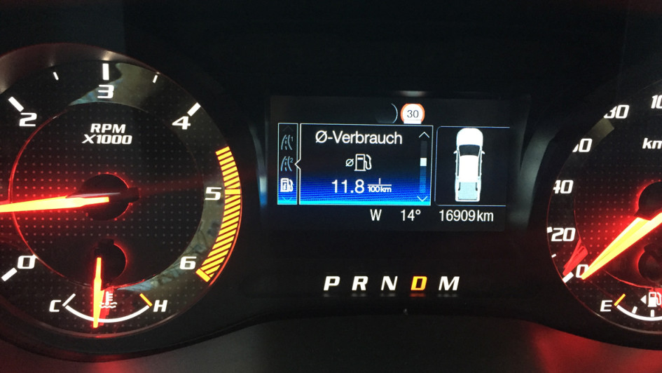 Ford Raptor Insturmente