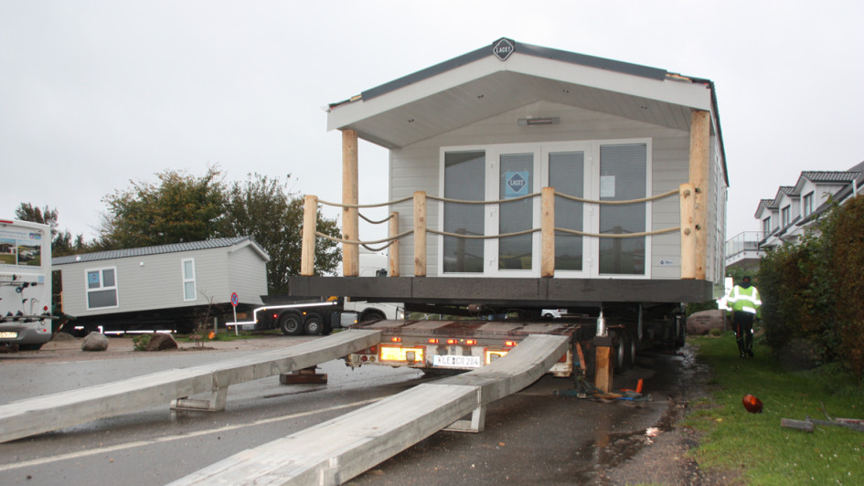 Mobilheimtransport Rampe