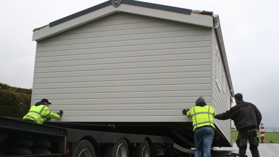 Mobilheimtransport Schiebung