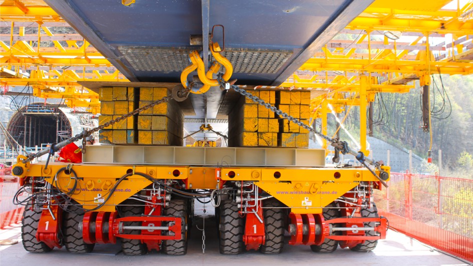 Brückenbau Vorschubrüstung